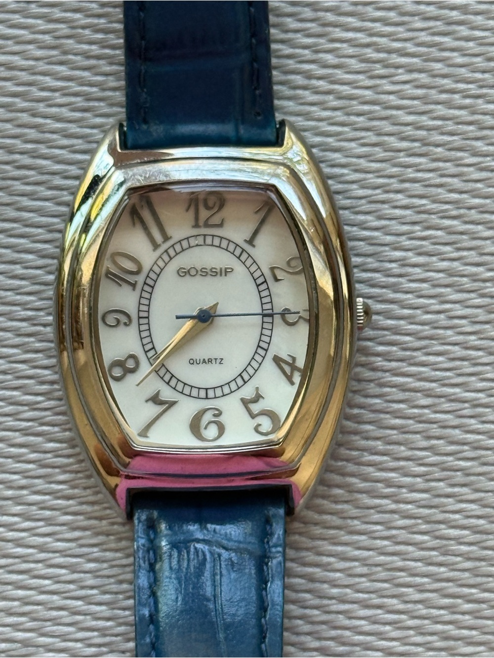 Gossip Women's Gold-Tone Watch with Blue Leather Strap